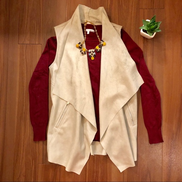 Philosophy Jackets & Blazers - Philosophy Faux Leather/Suede Vest. Size: S.